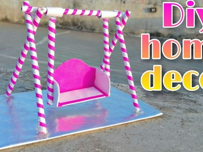 How to make paper swing ; how to make paper jhula ; diy home decoration