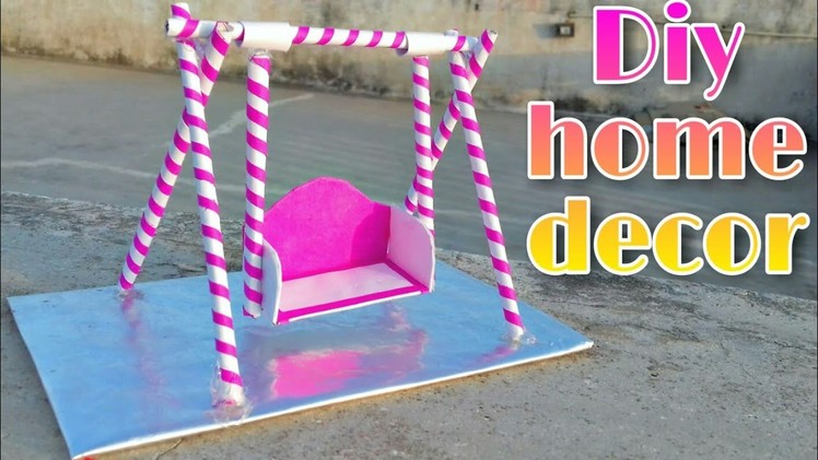 How to make paper swing ; how to make paper jhula ; diy home decoration