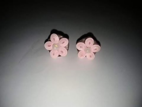 How to make quilling earrings - Quilling earrings tutorial by Z quilling creations