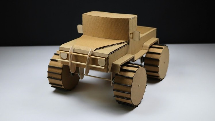 How to  Make Simple Monster Truck (Cardboard Car)