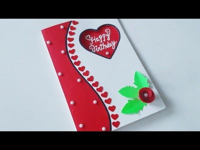How to make special Birthday card.DIY Beautiful Handmade Birthday greeting card idea