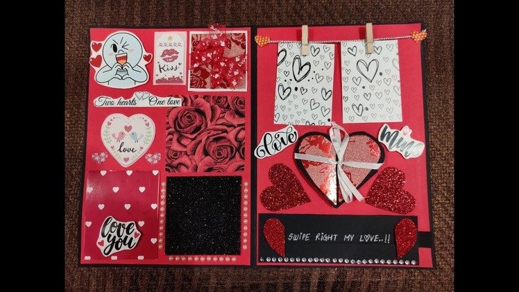 I Love You Card | Scrapbook Card , Handmade Gifts | Craft Tuber