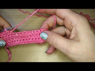 Invisible decrease sc, hdc, dc, crochet video tutorial left-handed by Manic Yarn
