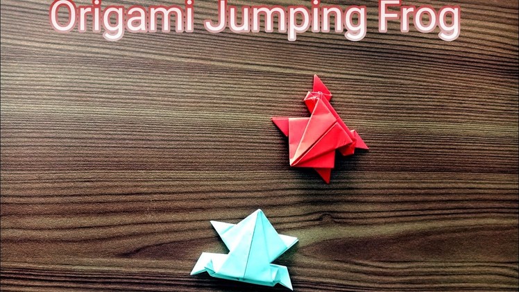 Origami jumping frog ???? | How to make jumping frog |LETZCRAFT