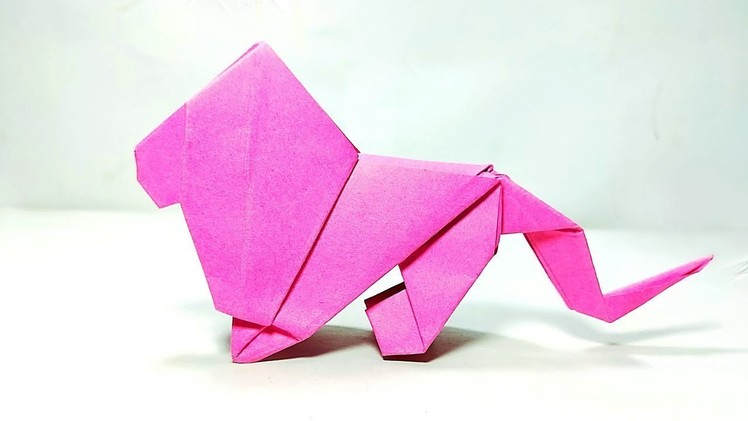 Origami Lion - Lime Lapse || How to make Paper Lion || DIY