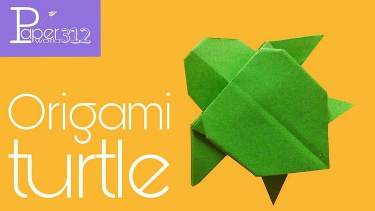 Origami turtle  How to make easy paper turtle. How to make origami turtle.