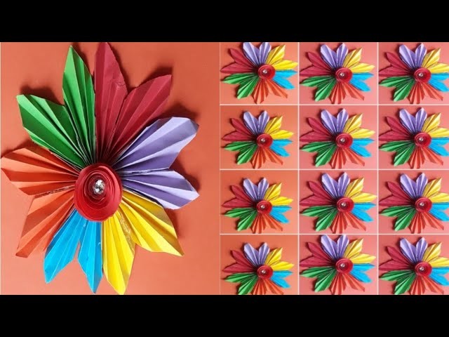 Paper folding art origami " how to make papierblumen basteln flower