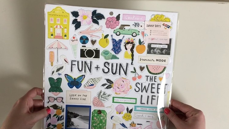 Scrapbook.com Haul + A GIVEAWAY. Maggie Holmes Sunny Days + 1Canoe2 Goldenrod