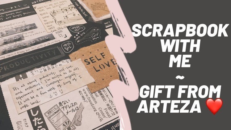 Scrapbook with me (using real paper scraps.  lol)| Arteza Scrapbook