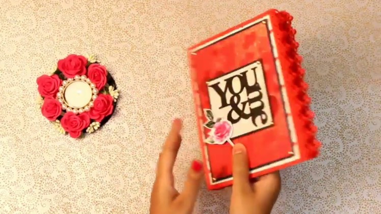 You & me scrapbook || love scrapbook || handmade scrapbook ideas