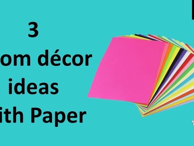3 Room decor ideas with paper | rental appartment decor ideas | easy and inexpensive ideas