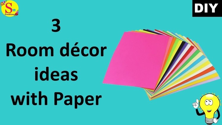 3 Room decor ideas with paper | rental appartment decor ideas | easy and inexpensive ideas