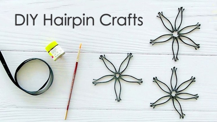 6 Simple Crafts - You can Try with Hairpins | Best DIY Video | 1 Minute Crafts