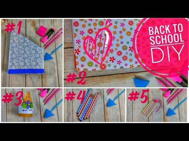 Back To School | DIY | 5 cute crafts for students to do | happy krafty