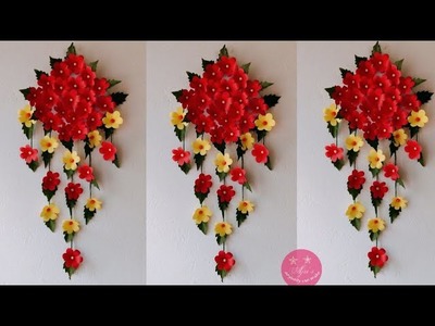 BEAUTIFUL WALL HANGING MADE WITH PAPER WOOL AND CARDBOARD | Easy paper hanging gift