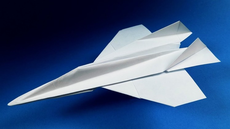 BEST ORIGAMI PAPER JET - How to make a paper airplane model