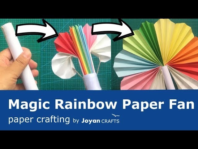 Build Magic rainbow paper fan from paper