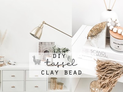 Clay Bead Tassel Garland DIY | How To Make Clay Beads