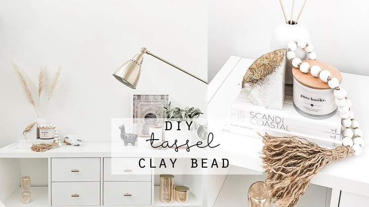 Clay Bead Tassel Garland DIY | How To Make Clay Beads