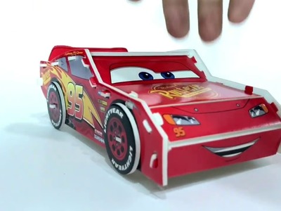 Disney ???? Cars Toys McQueen Bus Police Car Construction Vehicle Paper