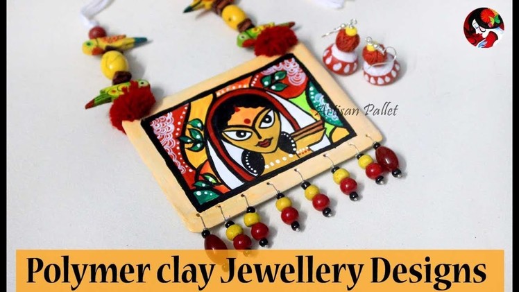 DIY Handmade Polymer Clay jewelry making techniques with air dry clay | Teracota clay jewellery