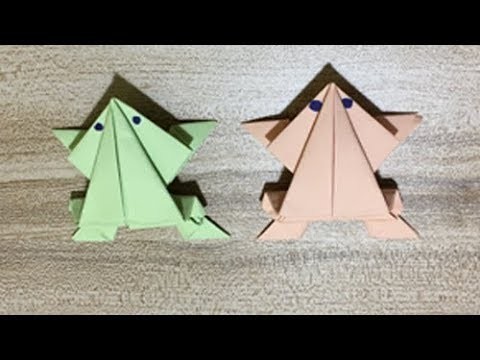 DIY Origami Jumping Frog for Kids