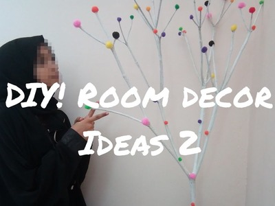 DIY ! Pom pom room decor idea| simple and cute decor idea  |