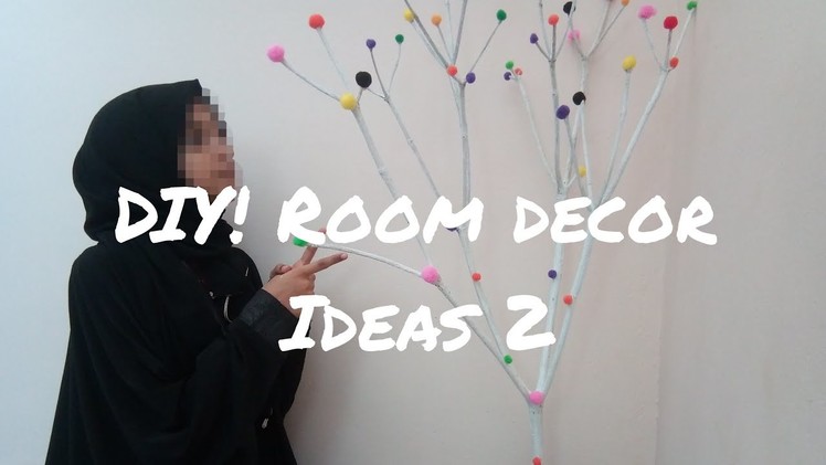 DIY ! Pom pom room decor idea| simple and cute decor idea  |