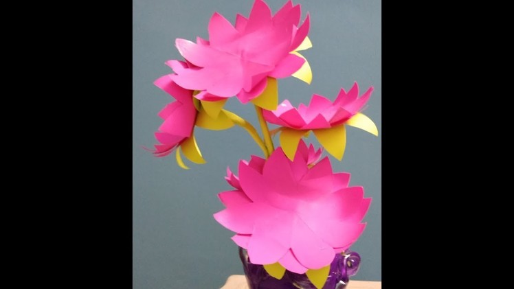 DIY | Quick, Easy and Simple | Paper Flowers Making Idea | No 02