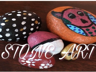 DIY STONE ART |DIY ROCK PAINTING | Stone art ideas | DIY Stone Painting Using Acrylic Paint