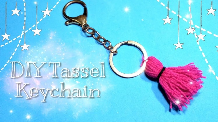 DIY Tassel Keychain.Woolen Tassel Bag Charm.Wool Keychain.School Bag Decor Ideas