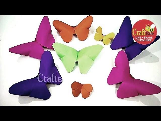 Easy Butterfly Making with Paper - Kids Origami
