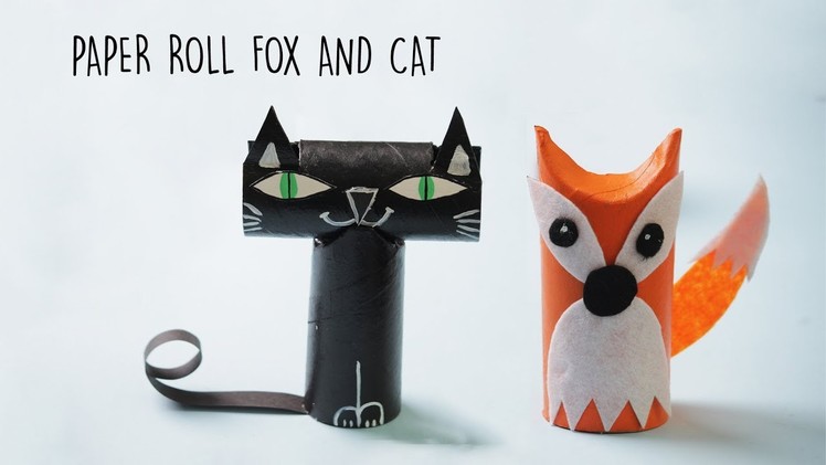Easy Fox and Cat with Toilet Paper Rolls | Best out of Waste