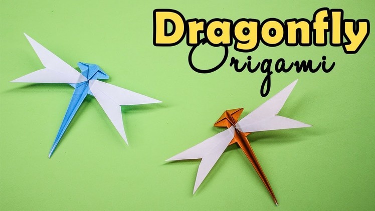 Easy origami paper Dragonfly - Cute origami