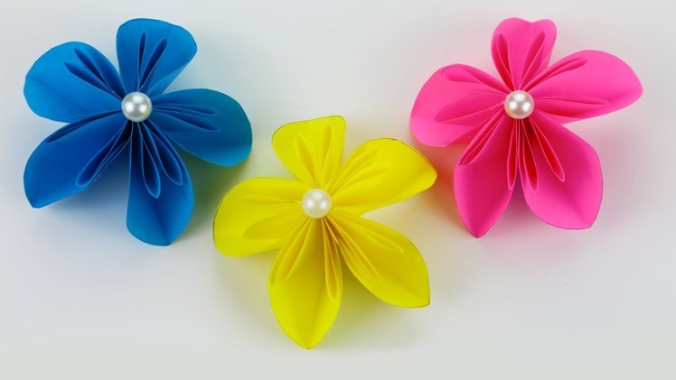 Easy Origami Paper Flowers | Flower Making | DIY