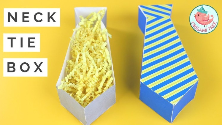 Father's Day Paper Crafts - Tie Shaped Gift Box - Paper Crafts for Kids, Teachers & Classrooms!