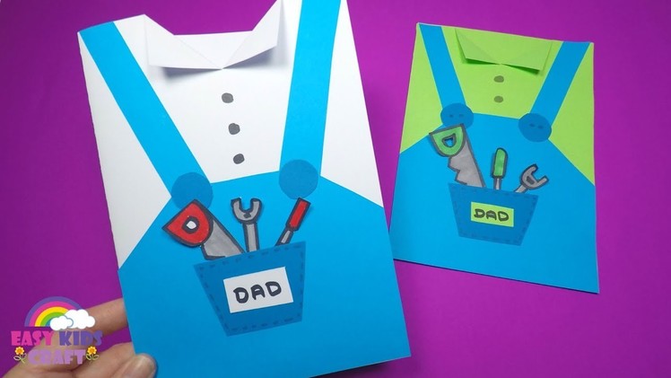 Fathers Day Card Idea | Paper Crafts for Kids