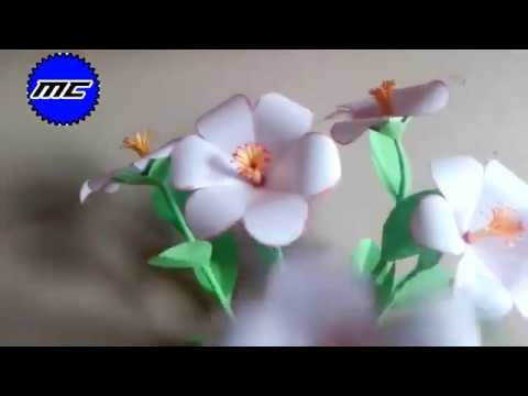 Folding paper to flower | Origami Paper Flower