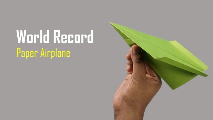 How to Fold The World Record Paper Airplane || How to Make an Origami Airplane Boomerang - Project-1