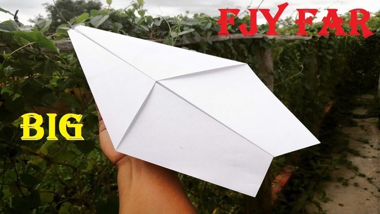 How To Make A Paper Airplane ( Paper A3 Sheet ) | Origami Big and Fly Far Airplane Paper