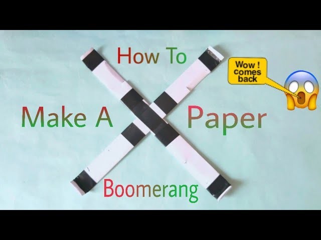 How To Make A Paper Boomerang . Sk Jeet .