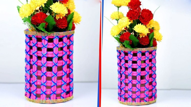 How to Make Flower Vase with Newspaper | Flower Vase Crafts | Gorgeous DIY Flower Vase Ideas