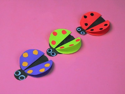How to Make Paper Ladybugs | Origami ladybug