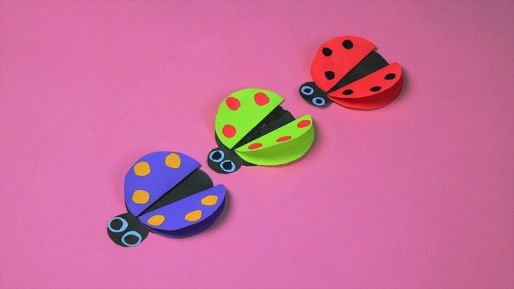 How to Make Paper Ladybugs | Origami ladybug