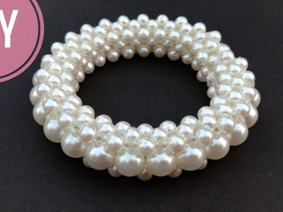 How to make pearl bracelets or bangles. Designer bangles.DIY. useful & easy