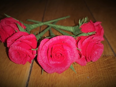 How to Make Small Crepe Rose - Small roses - Cum sa faci trandafiri mici din hartie creponata