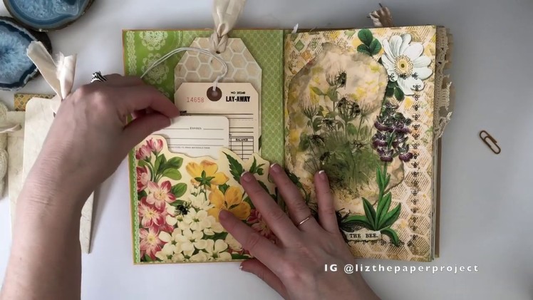 Junk Journal Bee Keeper - paper sounds version - Calico Collage DT