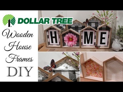 * NEW* Dollar Tree ???? Wooden House Frames DIY