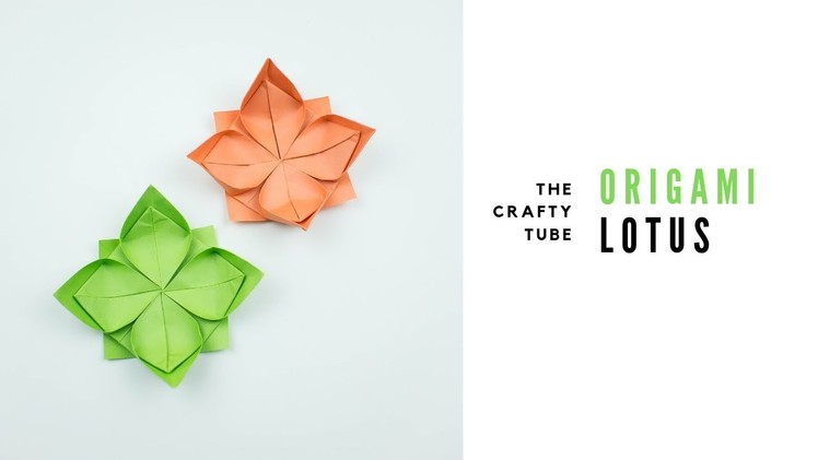 Origami Lotus -  How To Make Origami Lotus - DIY