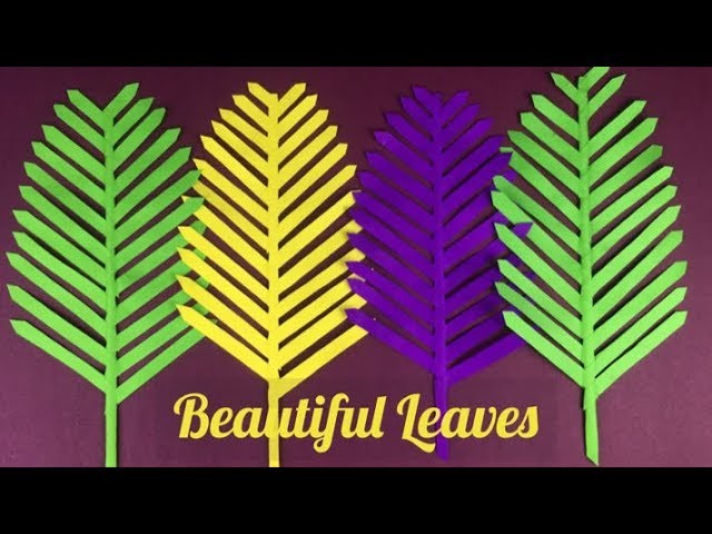 Paper Leaves | Paper Leaf | Paper Crafts | Crafts With Paper